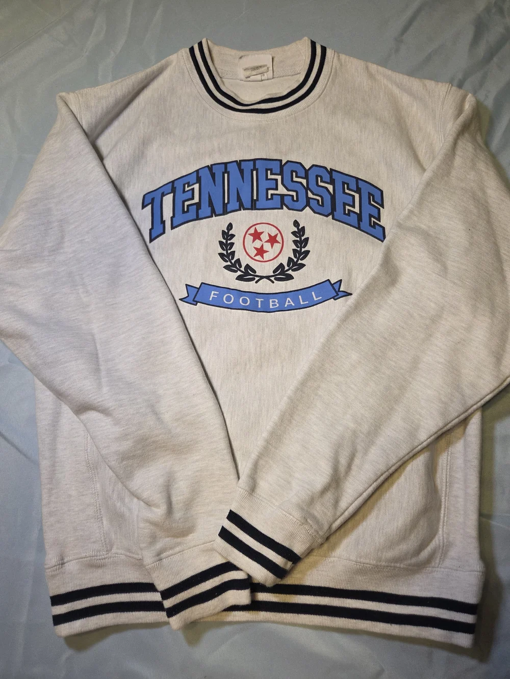 Champion Reverse Weave Tennessee Football Crewneck Sweatshirt Mens Medium White